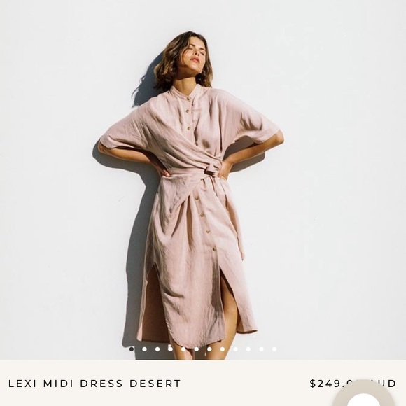 LEXI MIDI DRESS DESERT - Picture 2 of 7